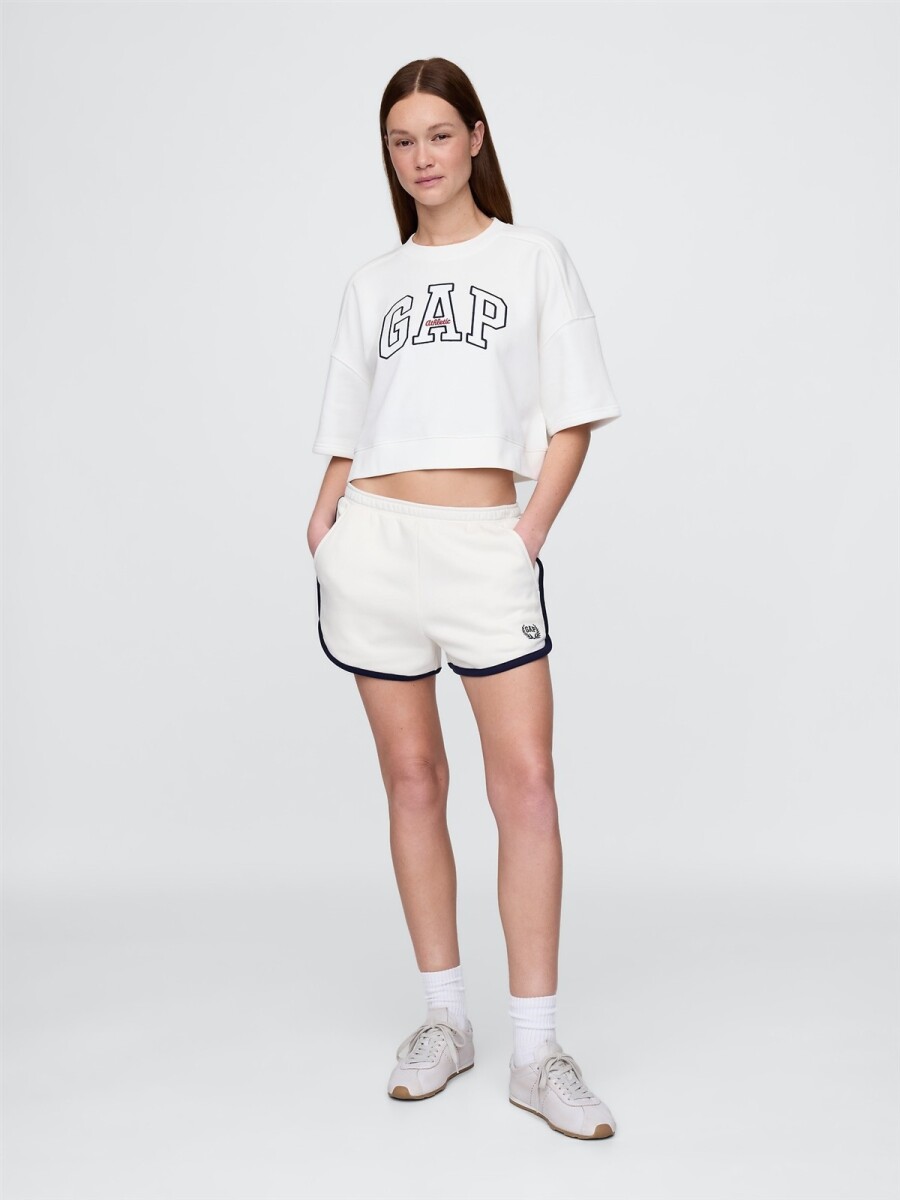 Short Deportivo Logo Gap Mujer - New Off White 