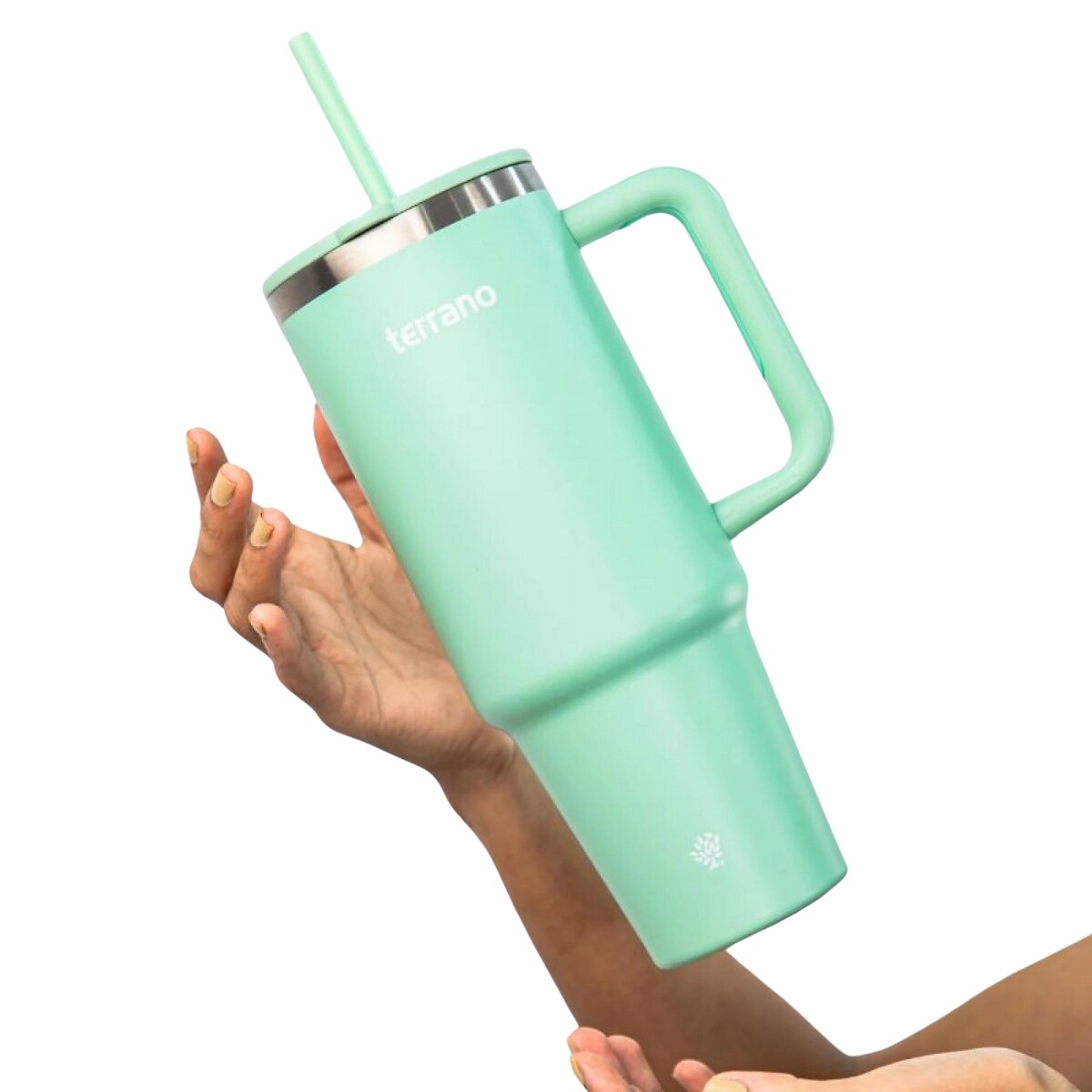 Vaso Spotie Cup Terrano Acero Inoxidable - VERDE-AGUA 