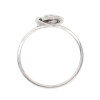 Anillo Nudo de Luz de oro blanco 18k con brillante Anillo Nudo de Luz de oro blanco 18k con brillante