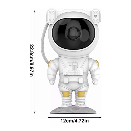 Lámpara Astronauta Proyector Led de Estrellas y Galaxias Blanco