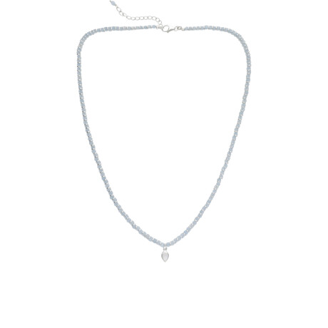 Collar Karvik Aguamarina Plata 925 0