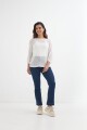 Sweater calado BLANCO