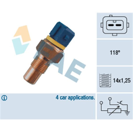 BULBO INTERRUPTOR CITROEN - PEUGEOT TEMP AGUA ZX 2T 115 GRADOS FAE BULBO INTERRUPTOR CITROEN - PEUGEOT TEMP AGUA ZX 2T 115 GRADOS FAE