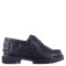 Zapato de Niño Boomerang leñador TAP de cuero para uniforme Negro