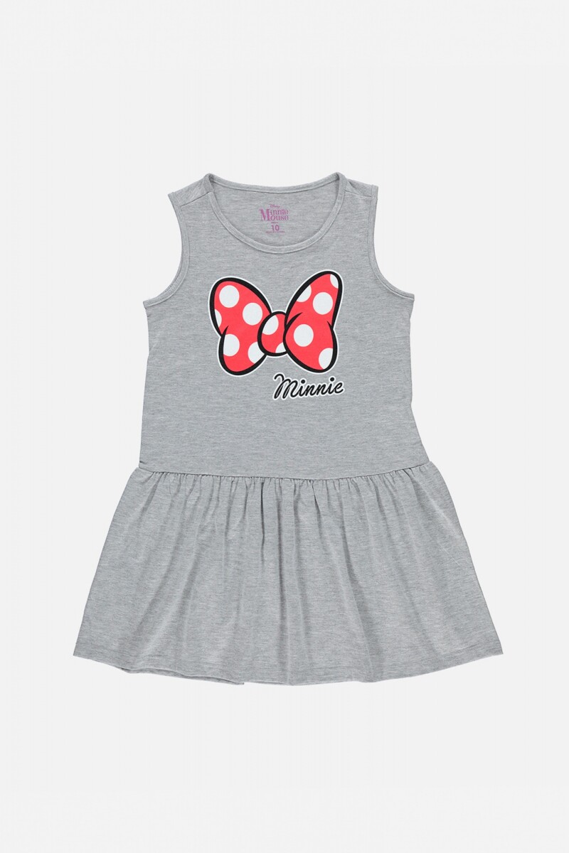 Vestido sin mangas niña Minnie GRIS