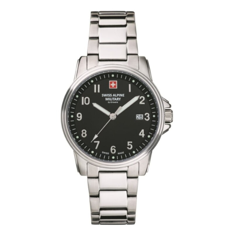 Reloj Swiss Alpine Military Leader 7011.1137 para hombre con correa de acero Reloj Swiss Alpine Military Leader 7011.1137 Para Hombre Con Correa De Acero