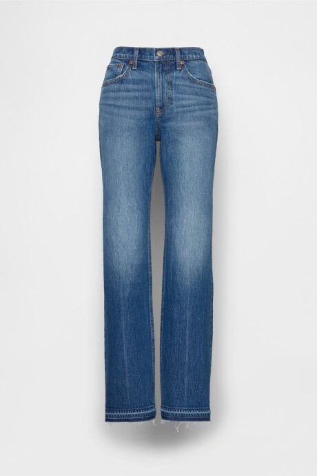 Jean Relaxed Straight Mujer Medium Wash