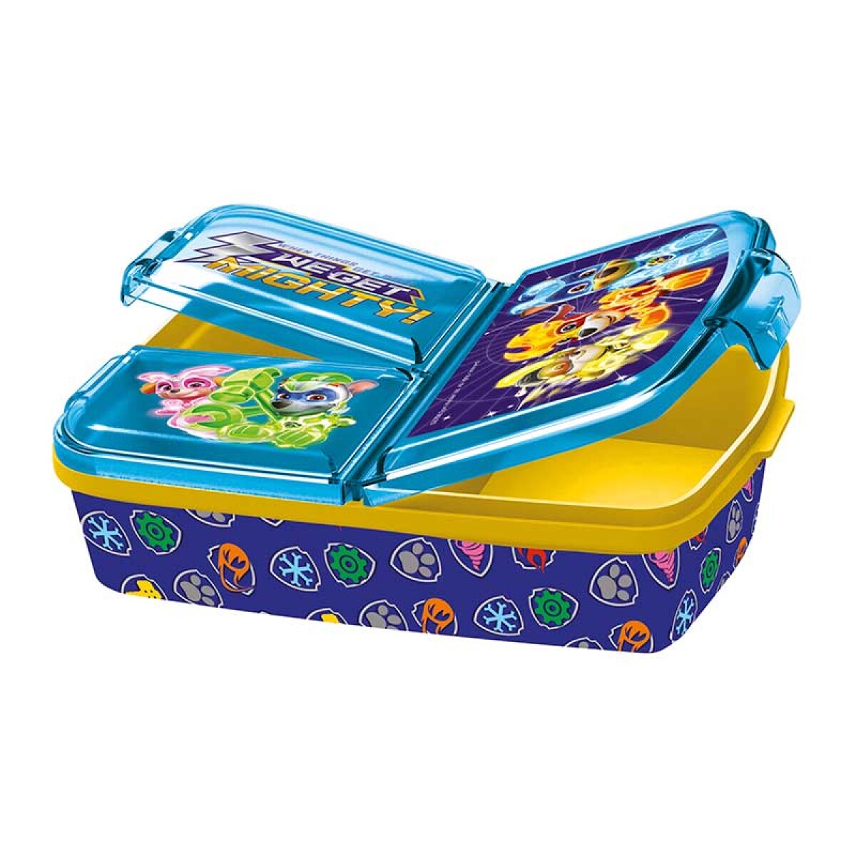 Vianda Infantil Paw Patrol Con 3 Reparticiones - AZUL 