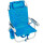 Silla Reposera Reforzada 120kg Plegable Aluminio Celeste