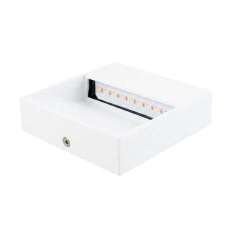 ARTEFACTO EXTERIOR DE PARED CUADRADO GALEANO 3W Luminaria de Exterior de Pared Cuadrado Galeano 3W Blanco
