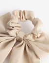 Skunzies Moño Scrunchie Con Moño - Blanco Crema