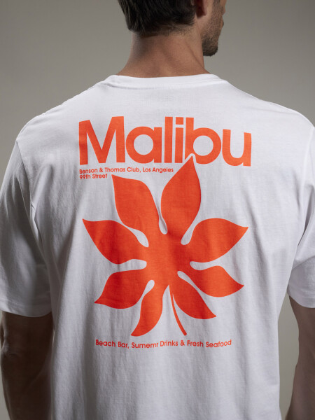 T-SHIRT MALIBU BLANCO