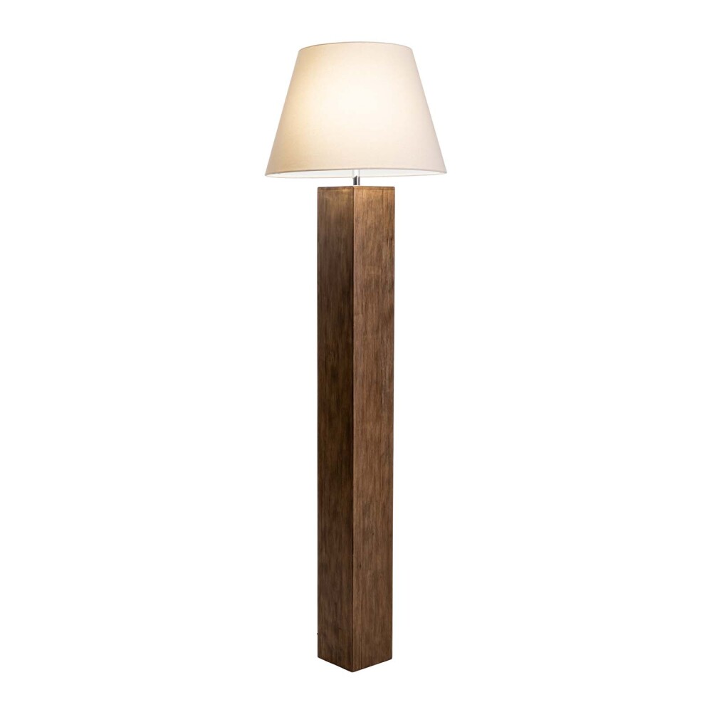 LAMPARA DE PIE MADERA MARRON WD4K