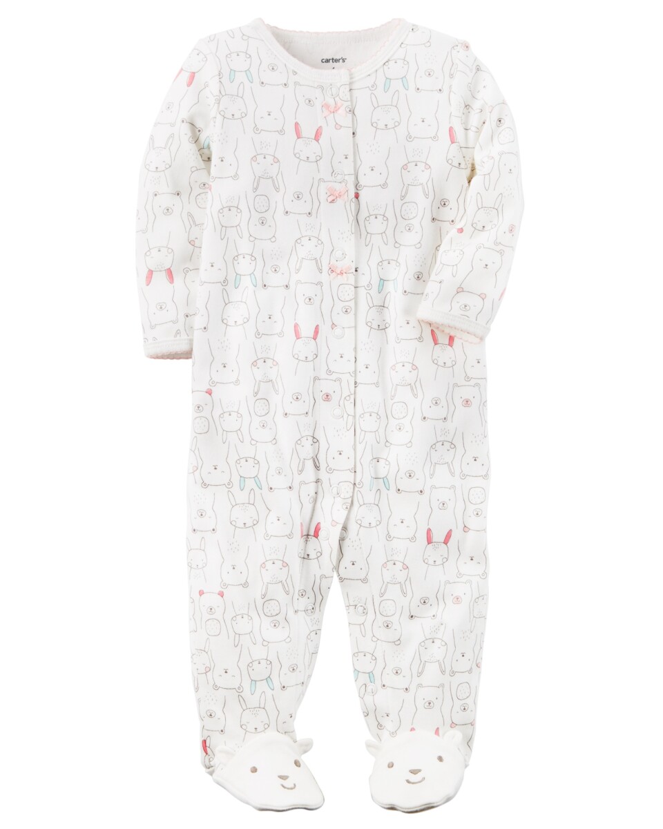 Pijama de algodón con pie 