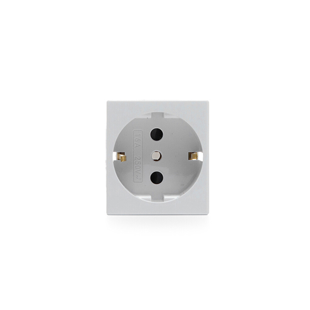 Módulo tomacorriente schuko 16A 250V blanco puro ELE07606