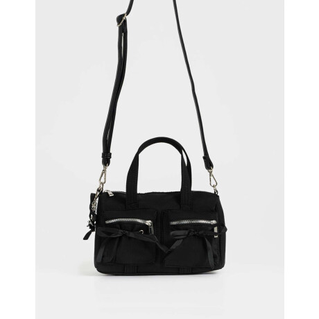 Cartera City Con Moños Negro