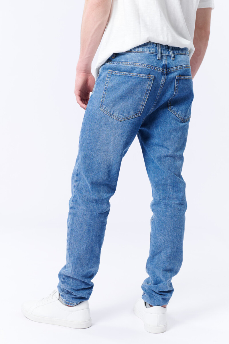 Pantalón Jean Slim Azul Medio