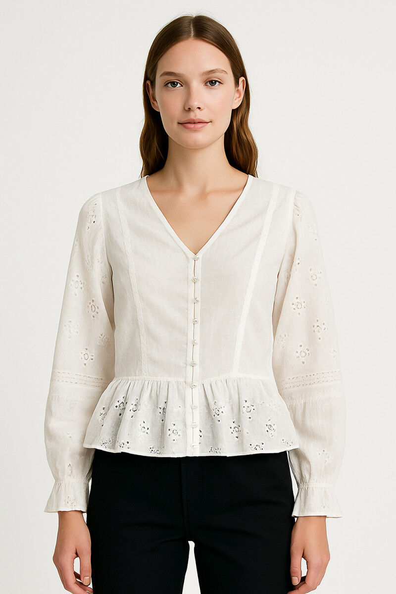Blusa Zev - Blanco 