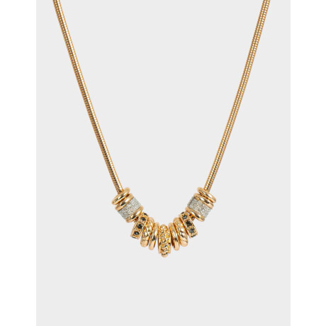 Collar Corto Multi Dijes Dorado