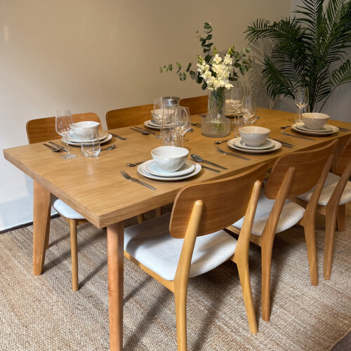Mesa de comedor Modena - Roble 200x100 cm (Por Pedido)