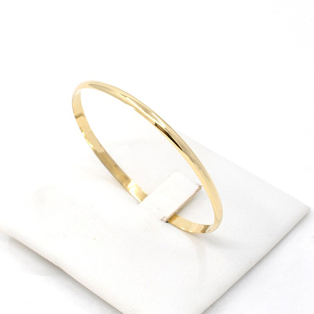 Pulsera Esclava De Niña En Oro 18K. Ancho 2 Mm Media caña Pulsera Esclava De Niña En Oro 18K. Ancho 2 Mm Media caña