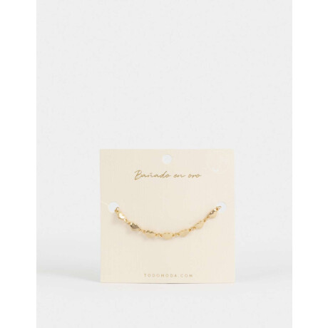 Pulsera Flexible Bañada En Oro Dorado