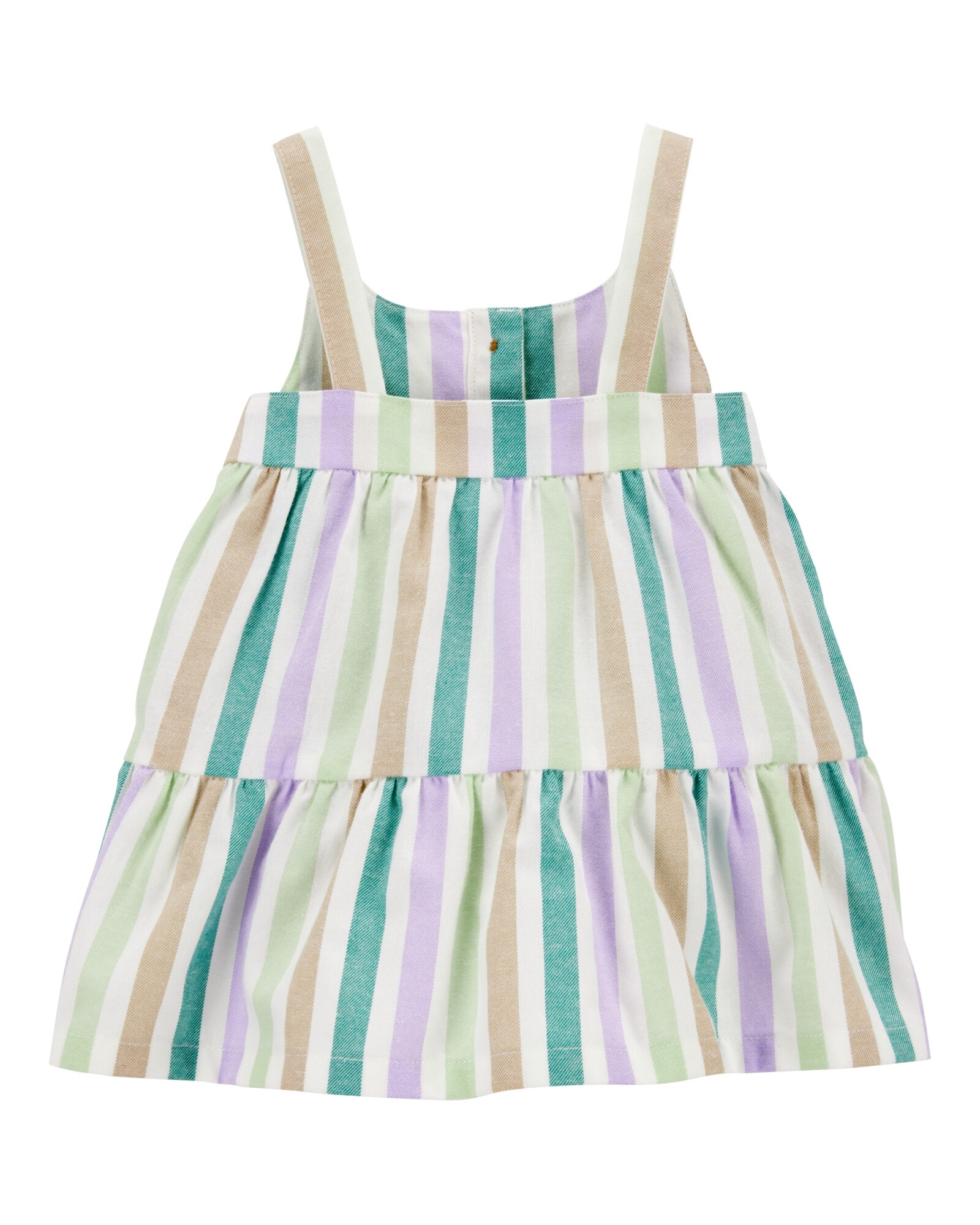 Vestido de sarga, escalonado, diseño a rayas Vestido de sarga, escalonado, diseño a rayas