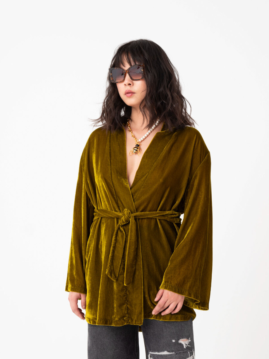 KIMONO EN VELVET 
