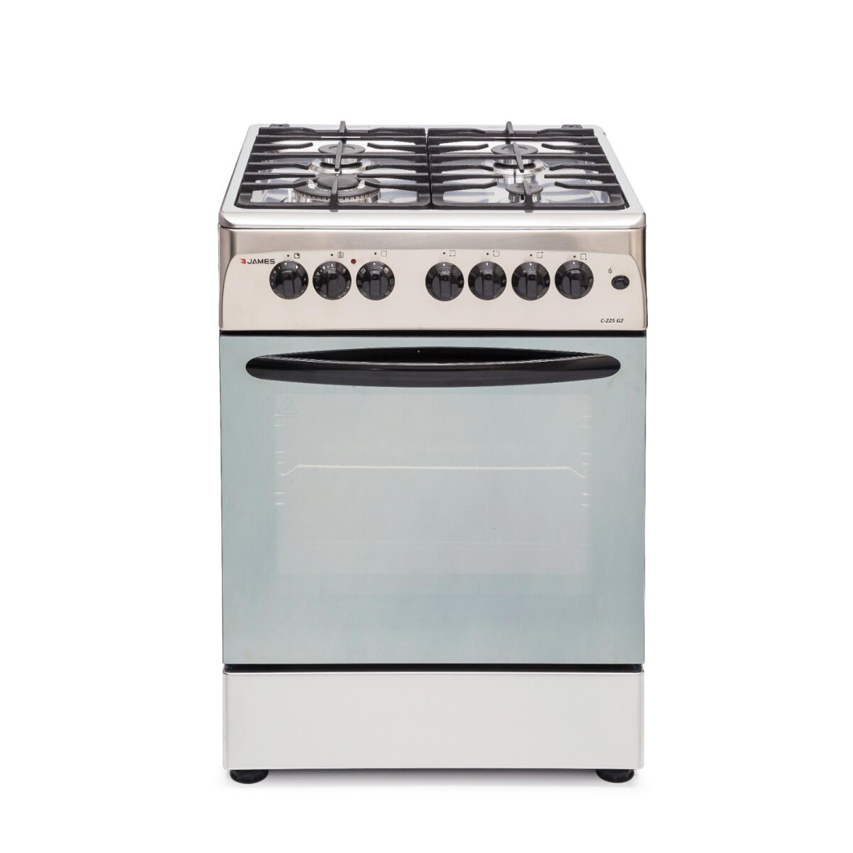 COCINA JAMES SIN TAPA VIDRIO - ACERO-INOXIDABLE GRIS C 225 