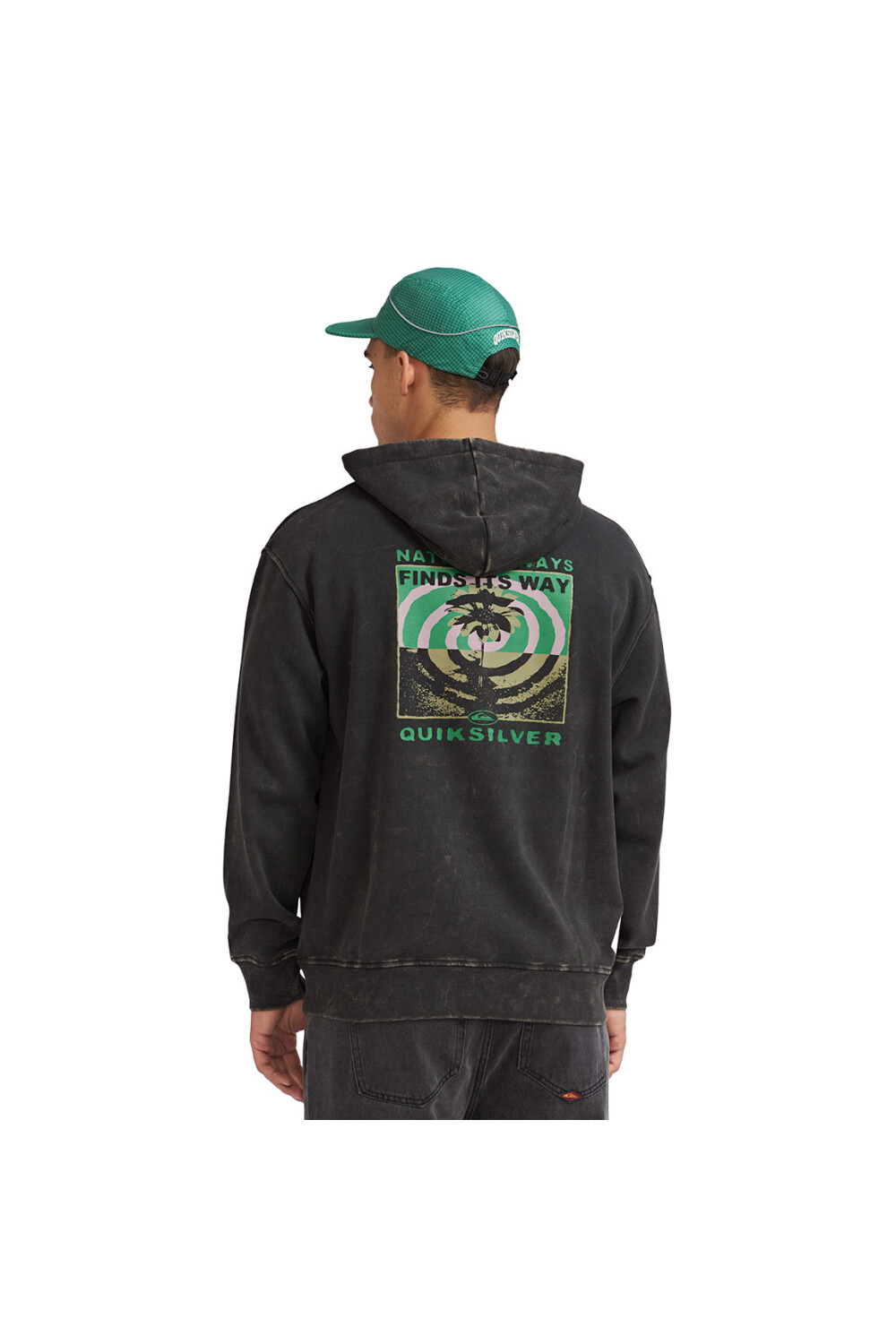 Quiksilver Canguro UPSIDE DOWN Hombre - Negro Negro