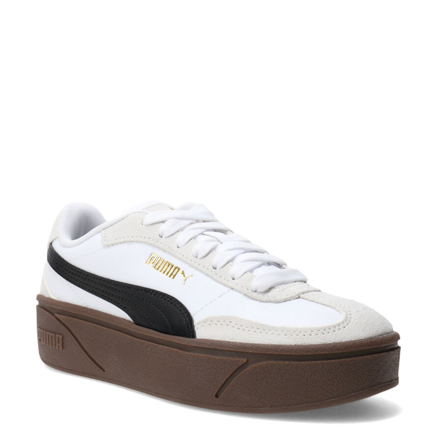 Championes de Mujer Puma Club II Era Platform Blanco - Marrón