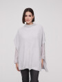 Poncho Amelien Gris Melange