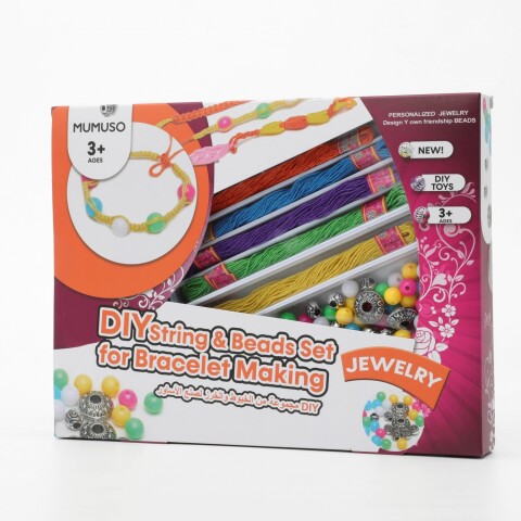 JUEGO DE CUERDAS Y CUENTAS DE BRICOLAJE PARA LA FABRICACIÓN DE PULSERAS JUEGO DE CUERDAS Y CUENTAS DE BRICOLAJE PARA LA FABRICACIÓN DE PULSERAS