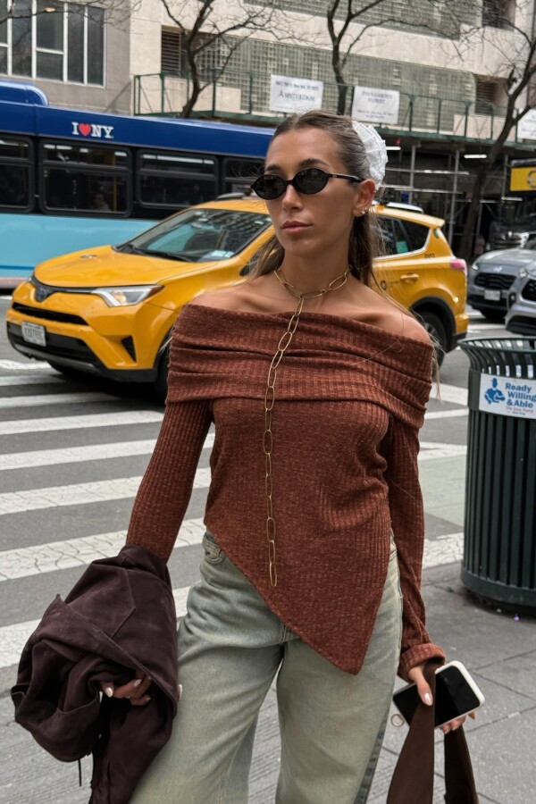 Remera Begur Marron