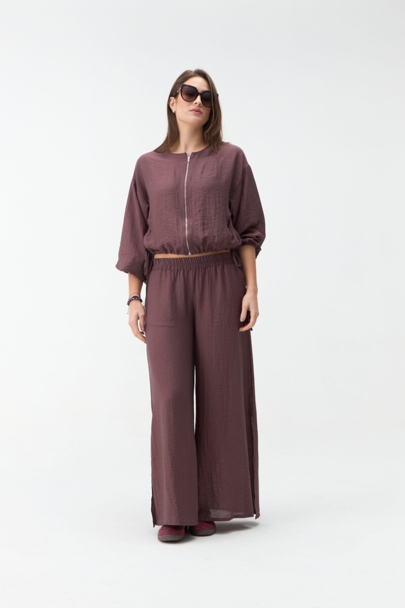 PANTALÓN MIREIA - Bordó 