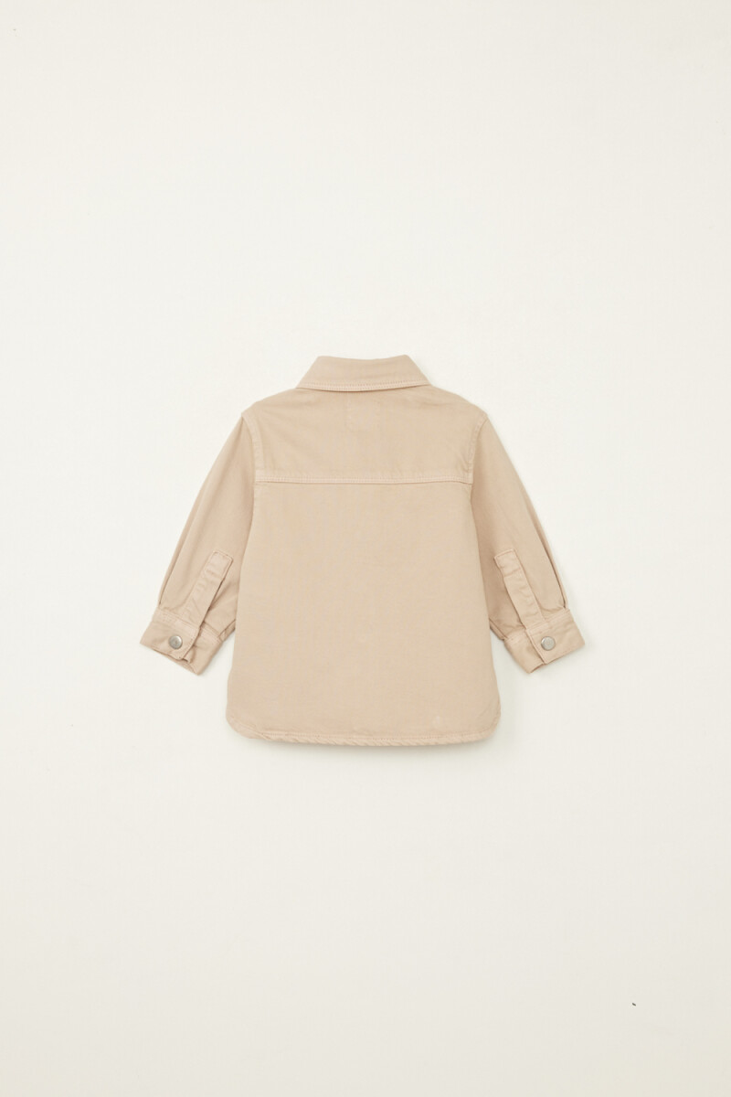 Sobrecamisa jean Beige