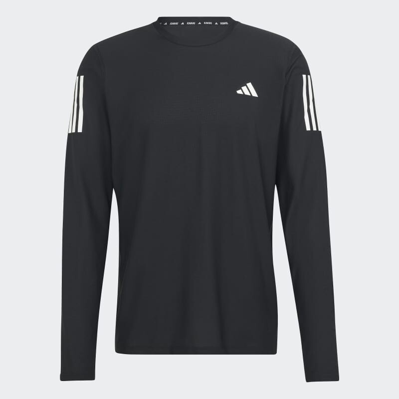 Camiseta Adidas Own The Run Manga Larga Negro