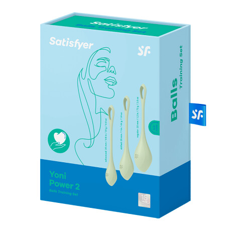 Satisfyer Yoni Power 2 Balls Training Set Verde