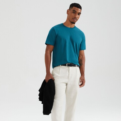 CAMISETA MM MASC VERDE ESCURO