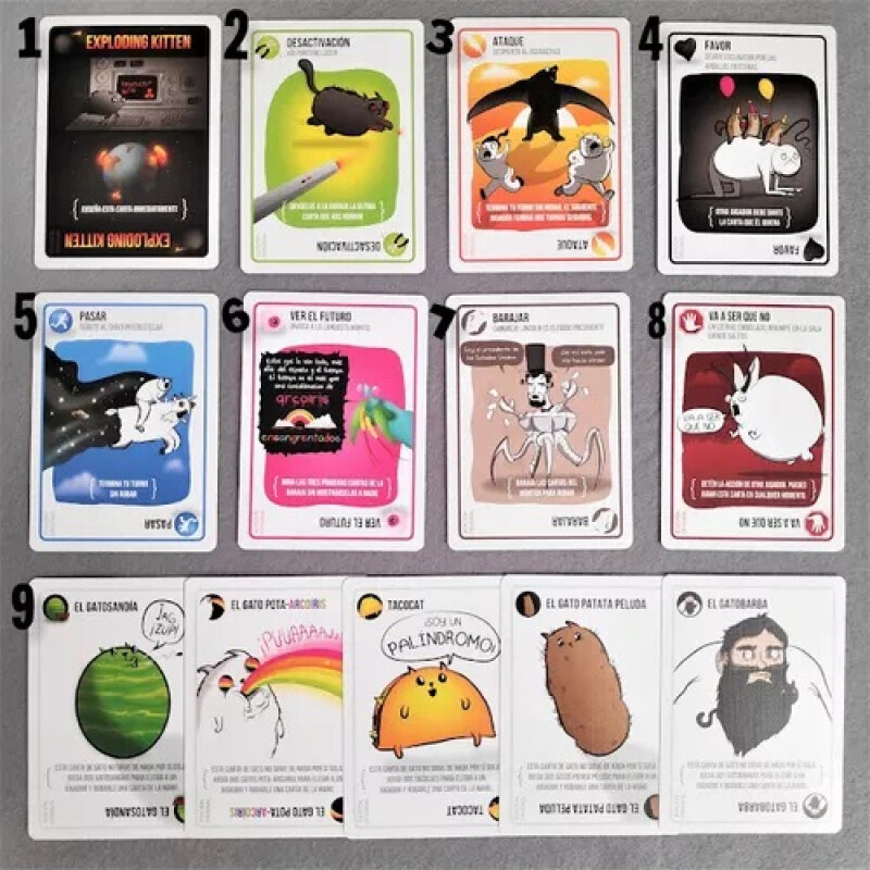 Juego De Cartas Exploding Kittens Juego De Cartas Exploding Kittens