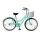 Bicicleta de paseo Baccio Ipanema Lady Vintage rodado 26 con canasto Celeste