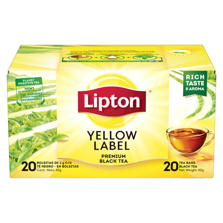 Té Negro Lipton Yellow Label 20 Bolsitas 001