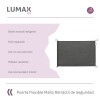Puerta Flexible Lumax con Malla Retráctil de Seguridad Gris