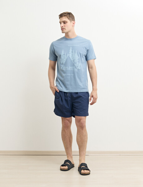 450401 SHORT HARRINGTON LABEL Azul Oscuro
