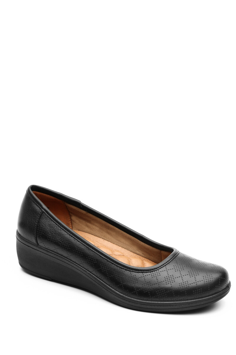 Flat Casual Flexi Con Plantilla Comfort Pad Para Mujer Negro