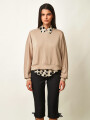 BUZO MOA BEIGE MELANGE