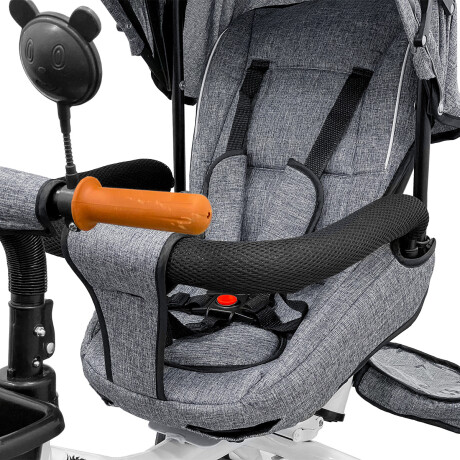 Coche Triciclo Bebé Con Capota Anti UV Giratoria 360 Rod006004