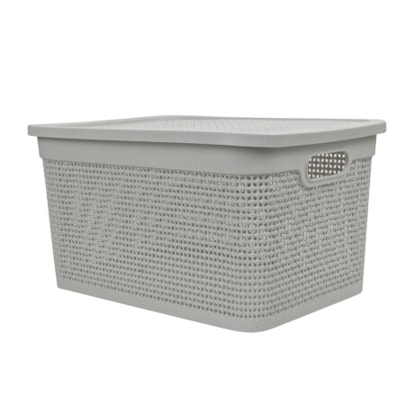 Caja simil ratán 25 lts CAPPUCCINO