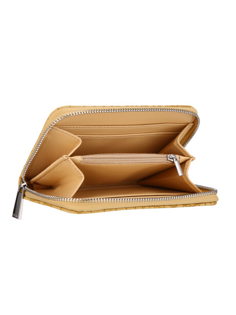 Monedero Brasil II Croco Amarillo