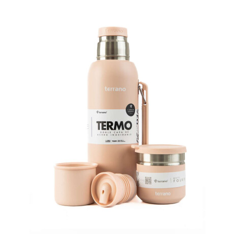 Kit Termo 1 LT Con Base De Silicona + Mate folkie Rosado